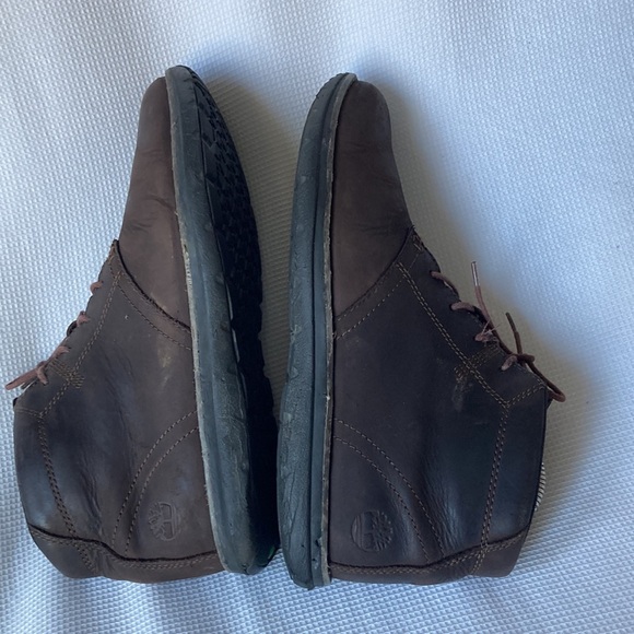Timberland Edgemont Chukka Ankle Boots Brown Leather Lace Up Round Toe Sz 8.5 - Picture 5 of 8